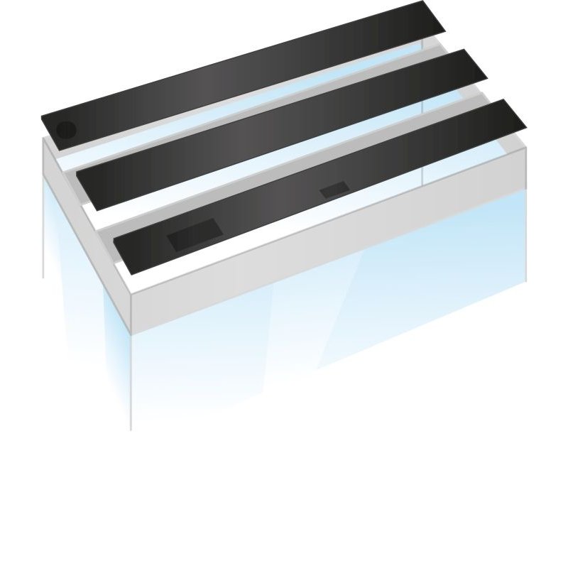 klappensatz für multilux 150 x 50 cm (rio 450/400, 3 teilig) Klappensatz für Multilux 150 x 50 cm (Rio 450/400, 3 teilig)