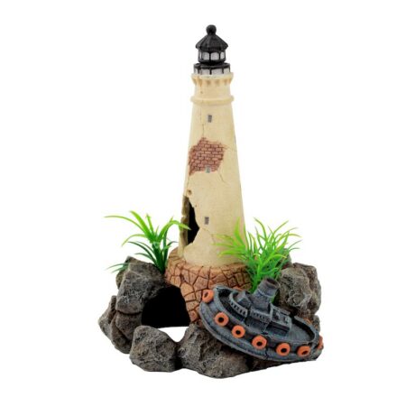 Leuchtturm mit Boot