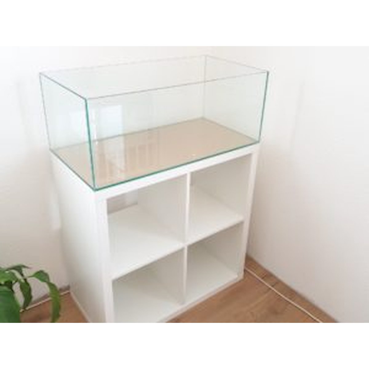 aquarium 76,5x39x30cm (lxtxh) 90l für schwedisches quadrat regal (auf lager in plz 31555)