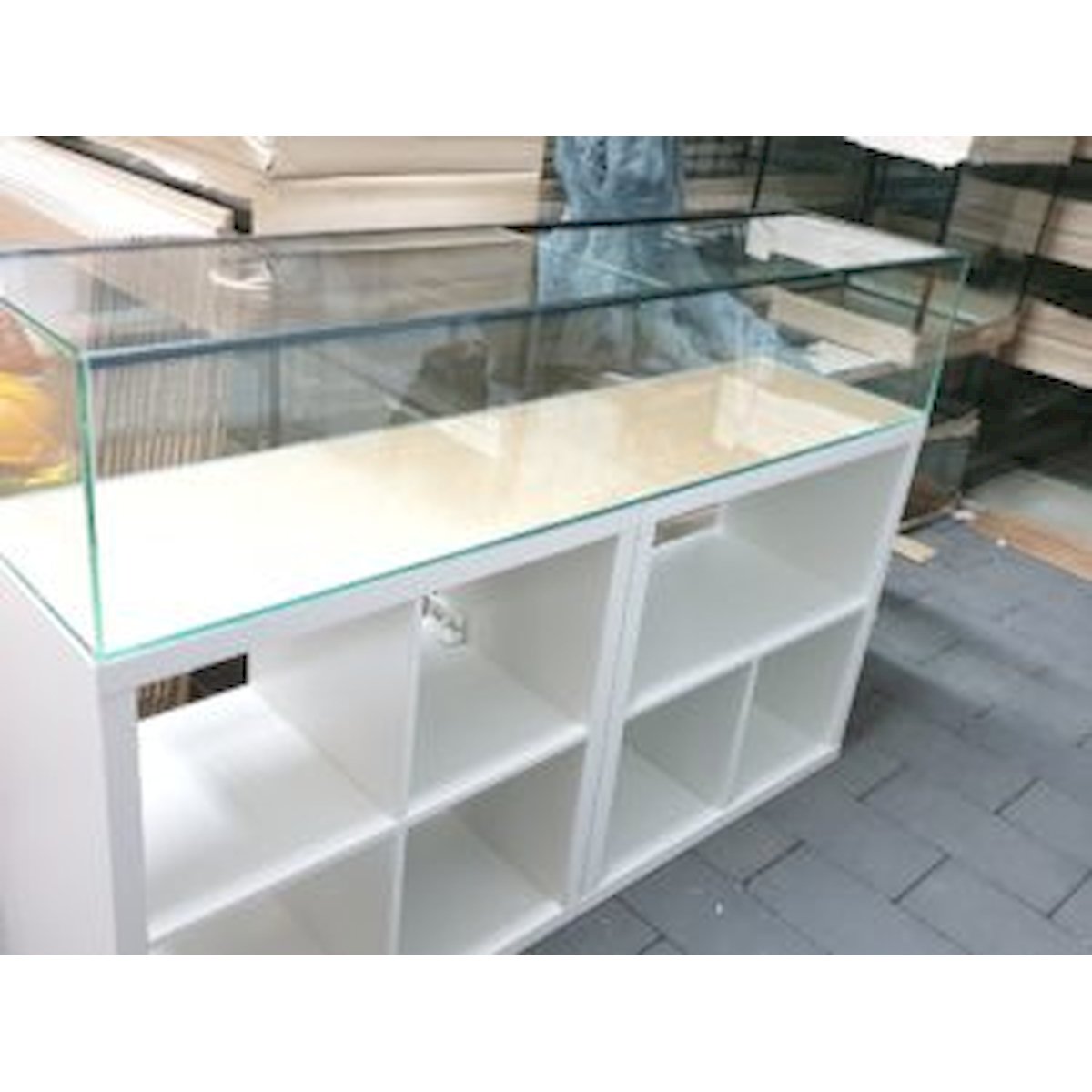 aquarium 153x39x30cm (lxtxh) 180l für schwedisches quadrat regal (auf lager in plz 31555)