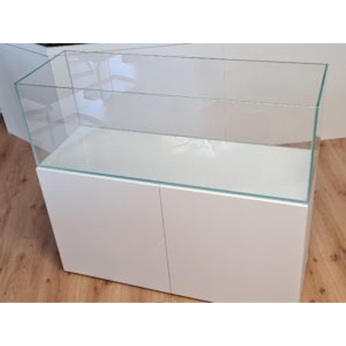 weißglas aquarium 120x40x40cm (lxtxh) 192l für schwedischen schrank (auf lager in plz 31555)