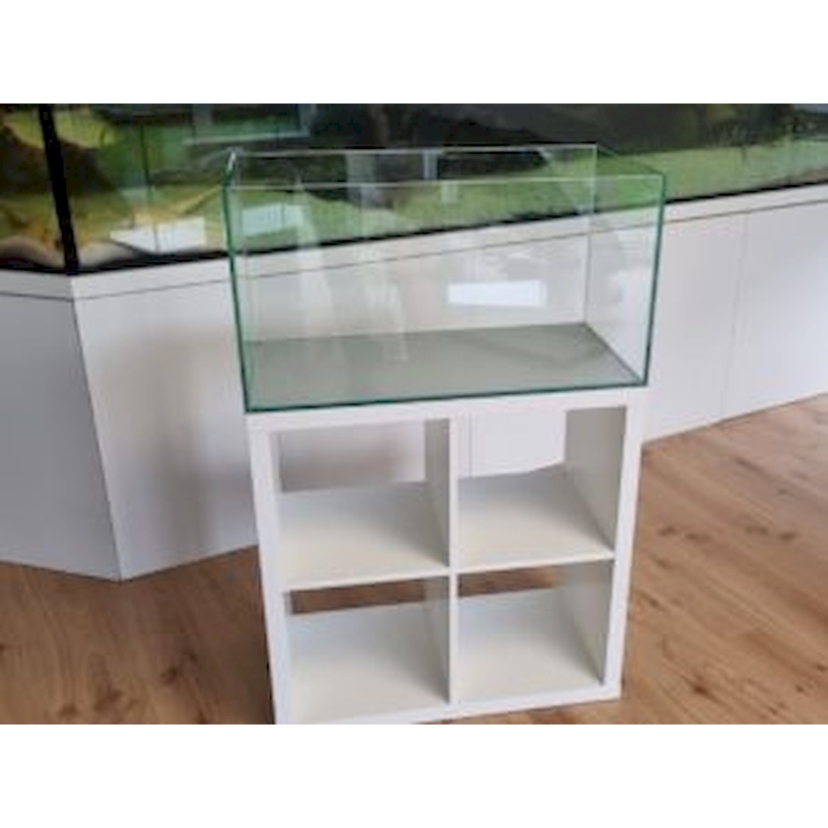 aquarium 76,5x39x40cm (lxtxh) 120l für schwedisches quadrat regal (auf lager in plz 31555)