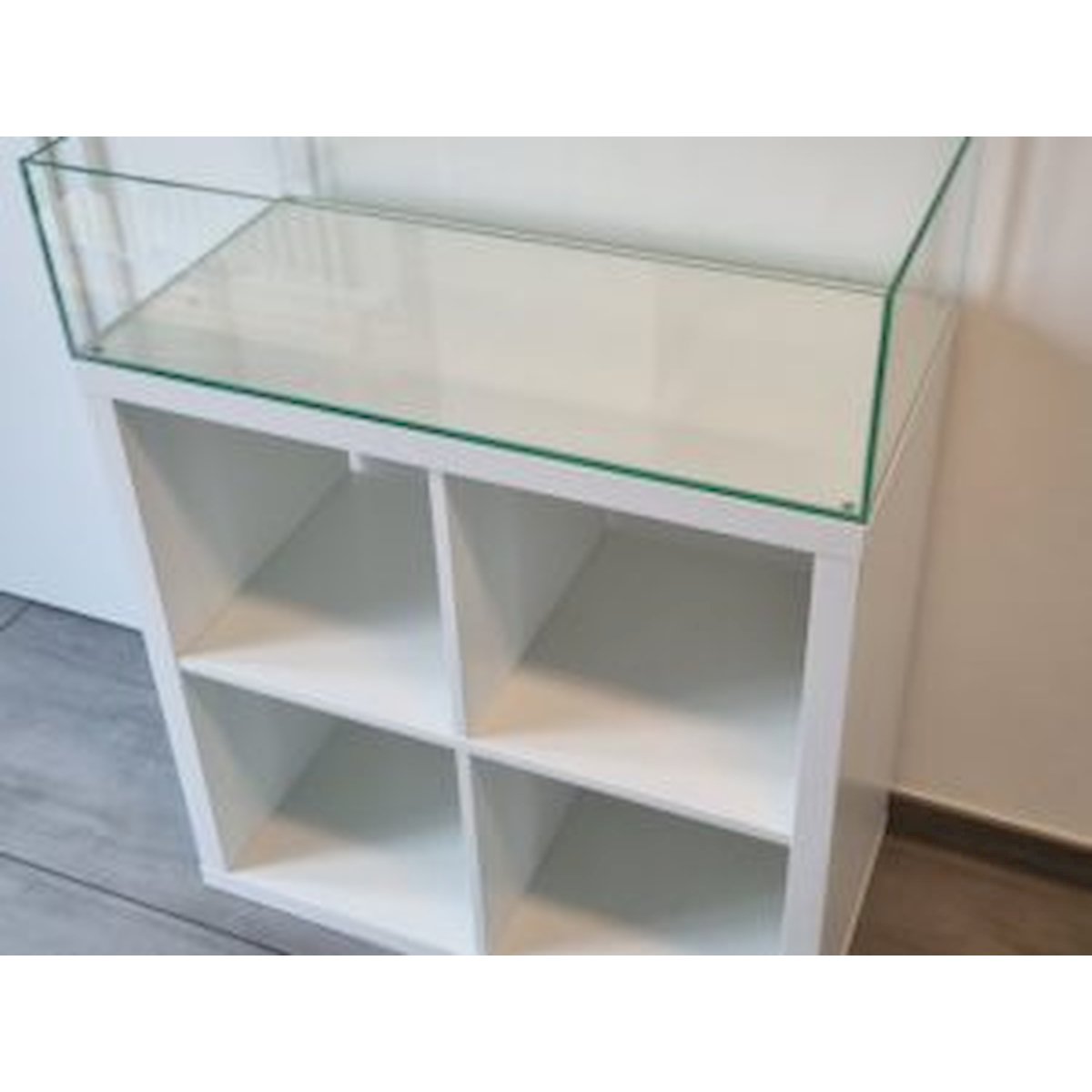 aquarium 76,5x39x20cm (lxtxh) 60l für schwedisches quadrat regal (auf lager in plz 31555)