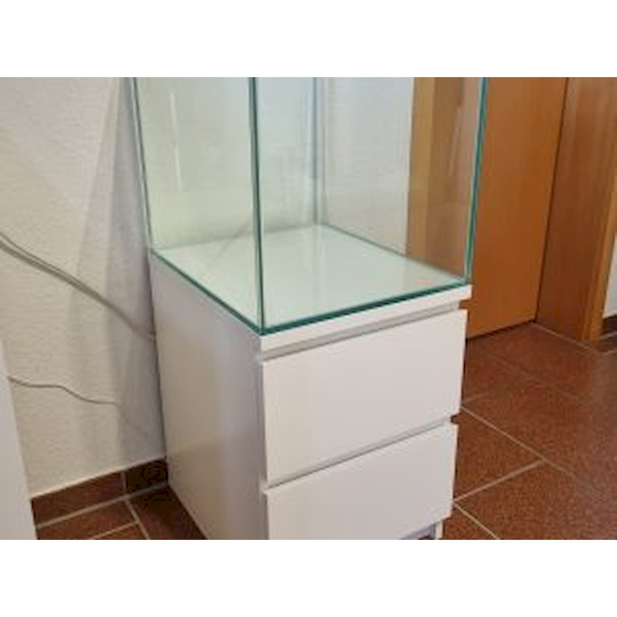 aquarium 40x47x40cm (lxtxh) 75l für schwedische kommode (auf lager in plz 31555)