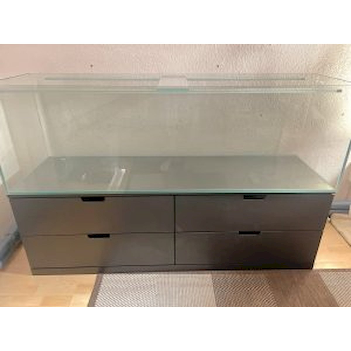 aquarium 160x47x40cm (lxtxh) 300l für schwedische kommode (auf lager in plz 31555)