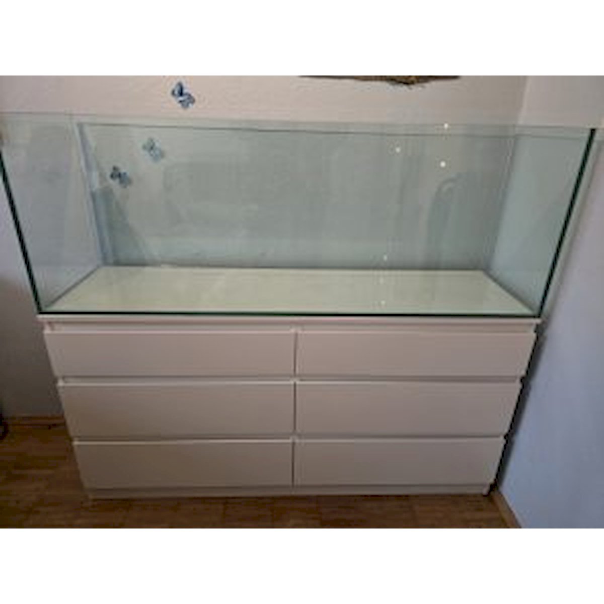 aquarium 140x39,5x50cm (lxtxh) 277l für schwedische kommode (auf lager in plz 31555)