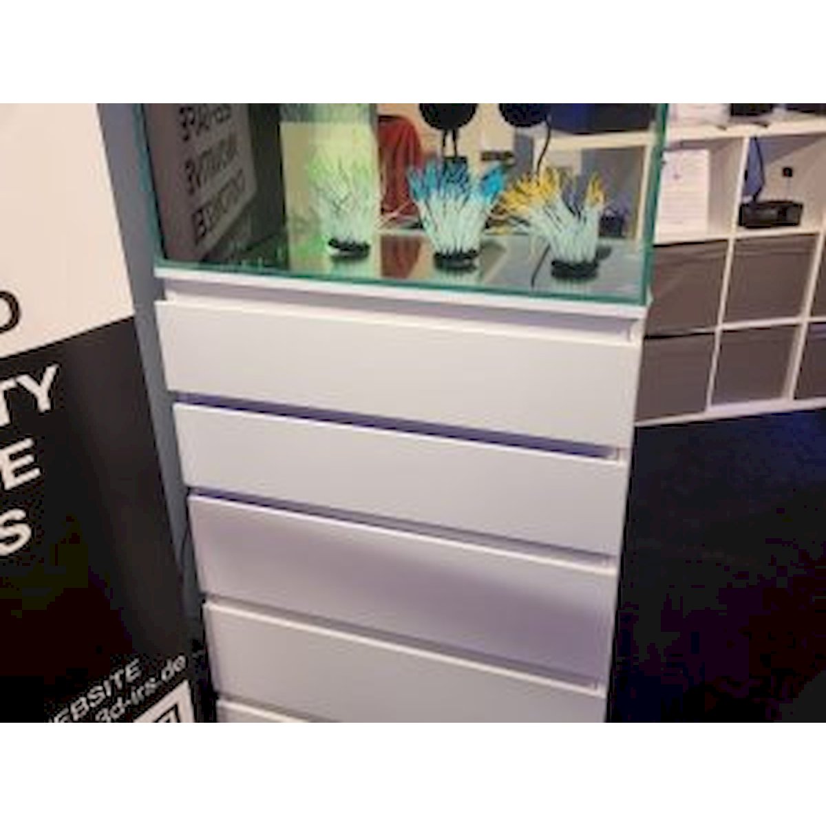 aquarium 70x39,5x40cm (lxtxh) 111l für schwedische kommode (auf lager in plz 31555)