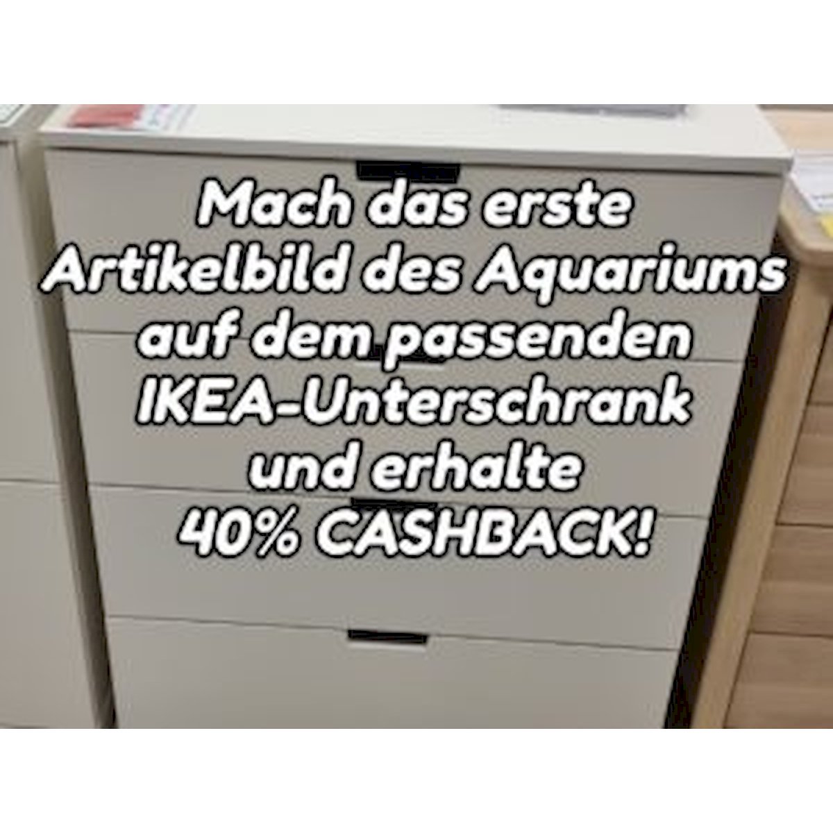 aquarium 80x47x30cm (lxtxh) 113l für schwedische kommode (auf lager in plz 31555)