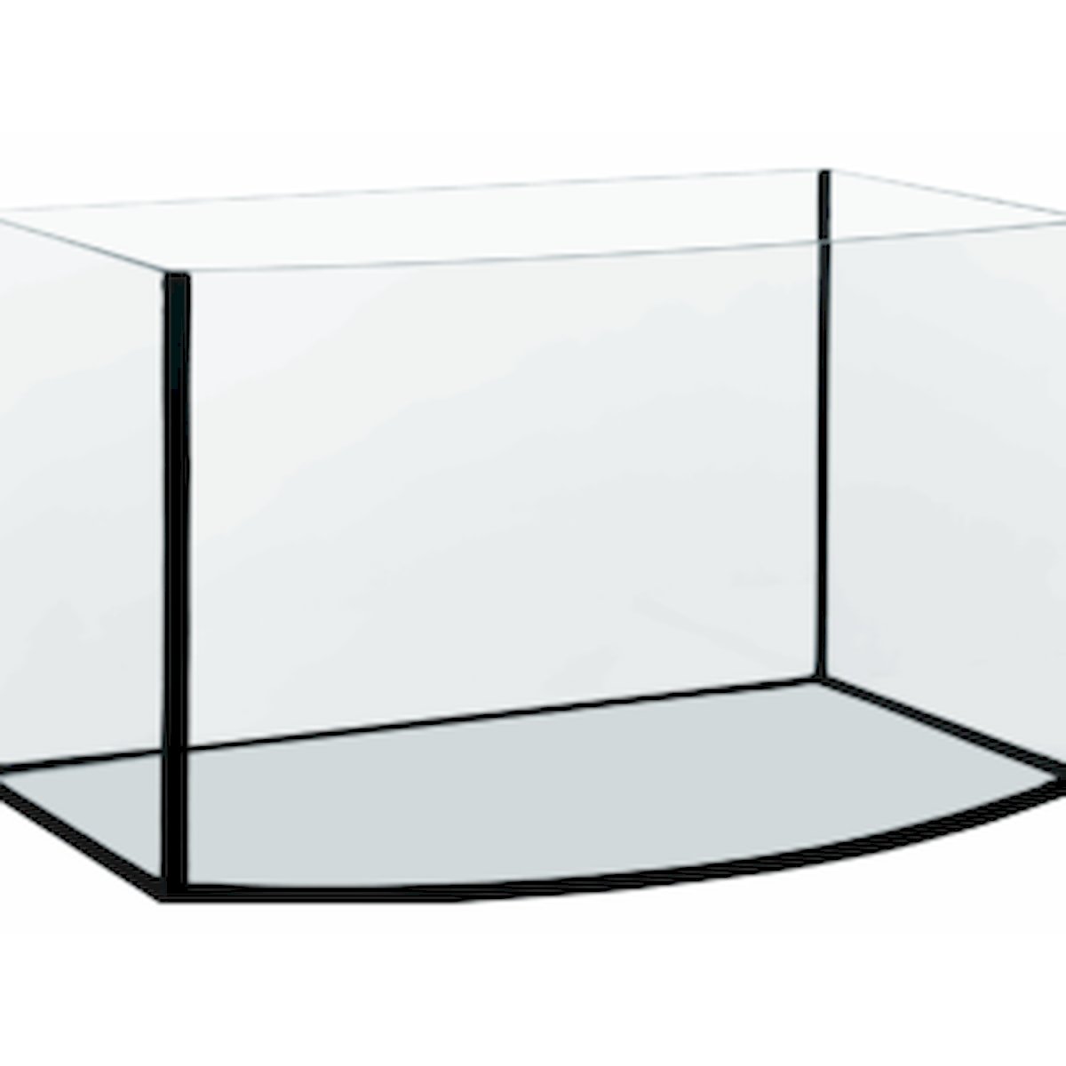 aquarium 60x30x30cm (lxtxh) 54l gewölbte frontscheibe (auf lager in plz 31555)