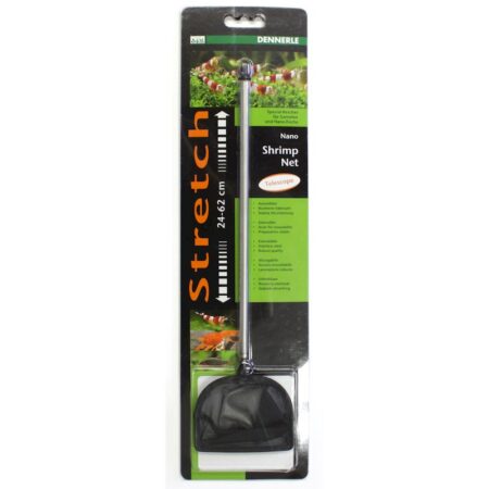 Nano Shrimp Net Bügelform 24-62 cm (groß/schwarz)