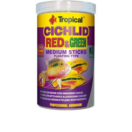 Cichlid Red&Green Medium Sticks (1000 ml)