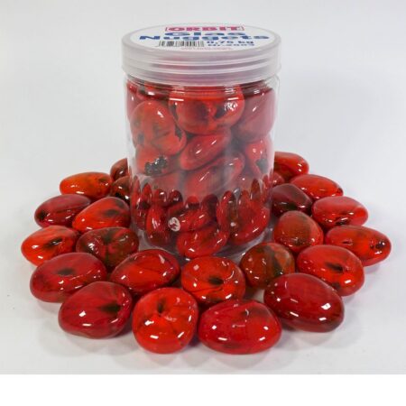 Glas-Nuggets rot (30 x 15 mm) 0,75 kg Dose